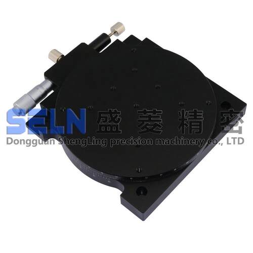 供应R轴RS125-L千分尺旋钮精密微调的旋转滑台手动角度位移平台