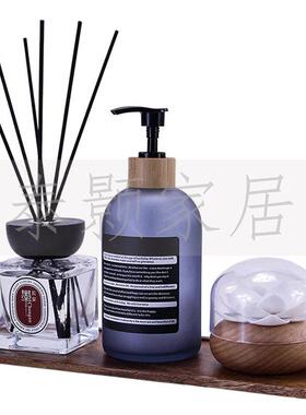 厕所摆件新中式卫生间香薰洗手液托盘套装别墅样板间洗手台装饰品
