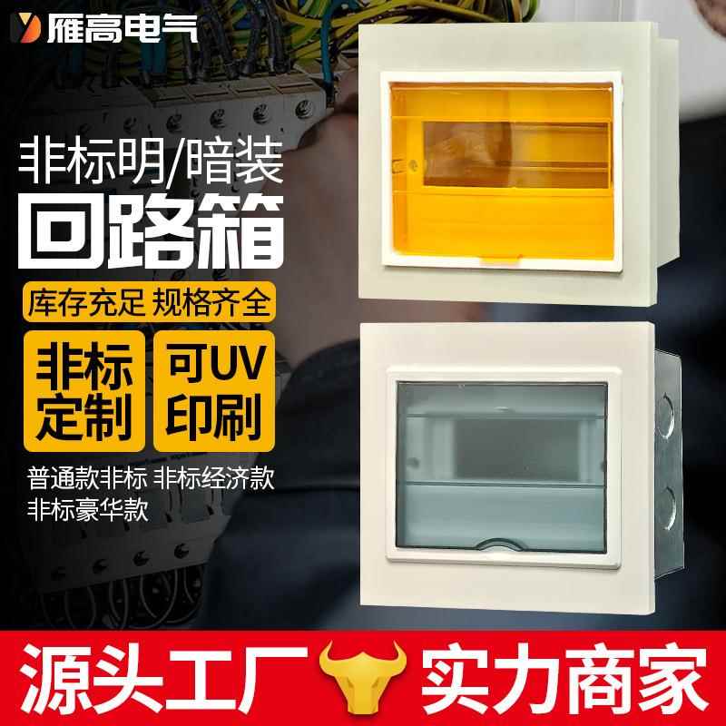 雁高配电箱工程用非标pz30回路箱家用明装暗装开关盒照明配电箱