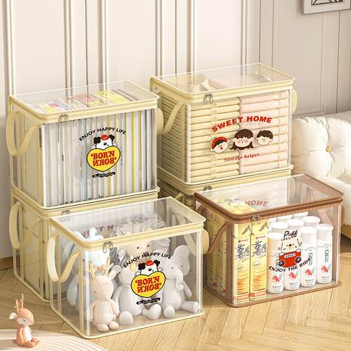 Cartoon Handheld Storage Bag, Large Capacity Waterproof Clut