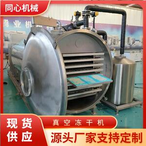 SHA冻即菜干汤真空冻干食机低温果蔬加工干燥设备自动商用真空锁