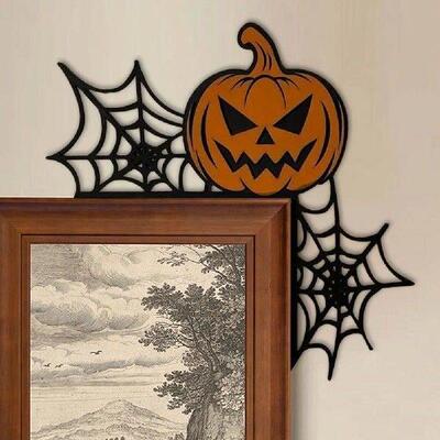 Halloween Door Frame Decoration Pumpkin Ghost Photo Frame