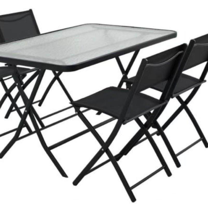 厂家直销户外休闲桌椅折叠椅庭院藤椅桌椅办公椅户外桌椅五件套