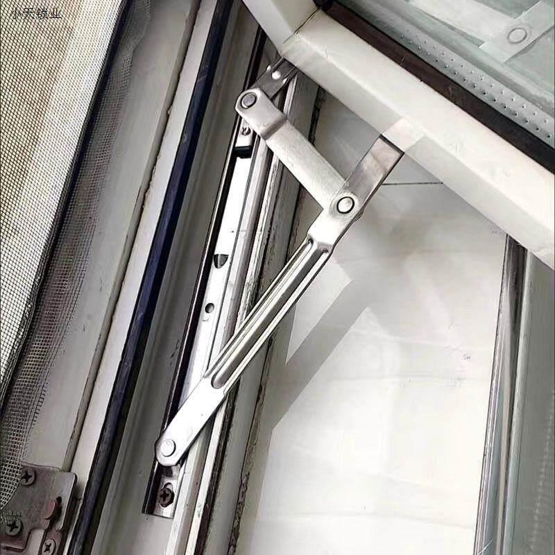 304不锈钢铝窗塑钢平开窗户门窗滑撑幕墙滑轨铰链防风撑支架铝.
