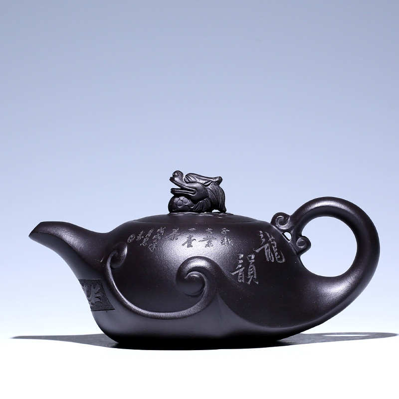 7K1宜兴紫砂壶纯全手工 原矿老紫泥家用泡茶大容量茶壶功夫茶具套