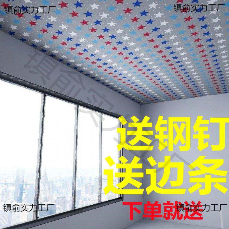 吊顶塑料布屋顶装饰布农村瓦房简易天花板遮挡布室内防尘卧室