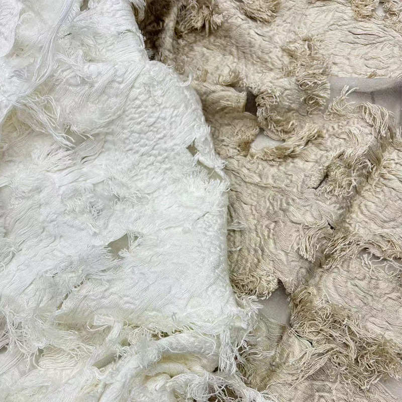 梭织手工流苏剪花小众特色布料毛呢女装套装鞋帽箱包布料厂家直销
