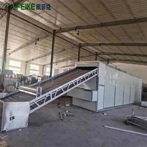 脱硫石膏网带式烘干机 石粉大12000膏翻型干设烘备 工业多层转干