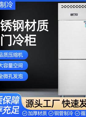 门冷柜水果蔬菜冷藏冷冻展示柜厨房多功能冰柜立式二门冰箱