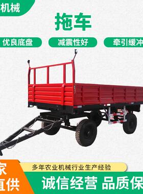 家用拖头车斗 双木轴气刹卸拖车斗 材石运输自TEW拖车