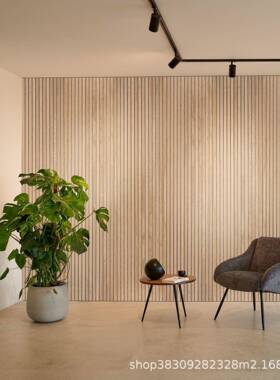 聚酯维吸板木条凹凸格电栅影院酒吧琴房隔音音ETS降噪装纤修装饰