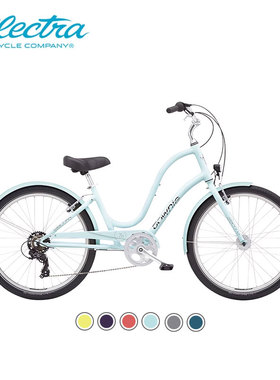 Electra自行车女townie变速26寸轻便舒适城市通勤脚踏车轻量宽胎