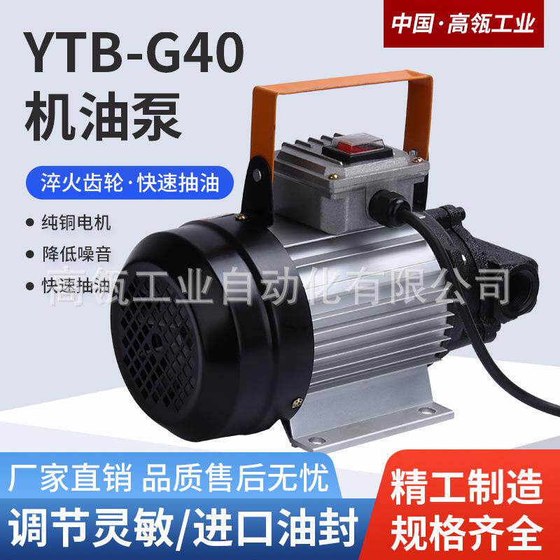 液压齿轮电动抽油泵12v24v220v自吸式不锈钢高粘稠度机油防爆380v
