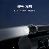 宠物双头牵引器360度旋转伸缩牵引配备LED灯照明带垃圾盒