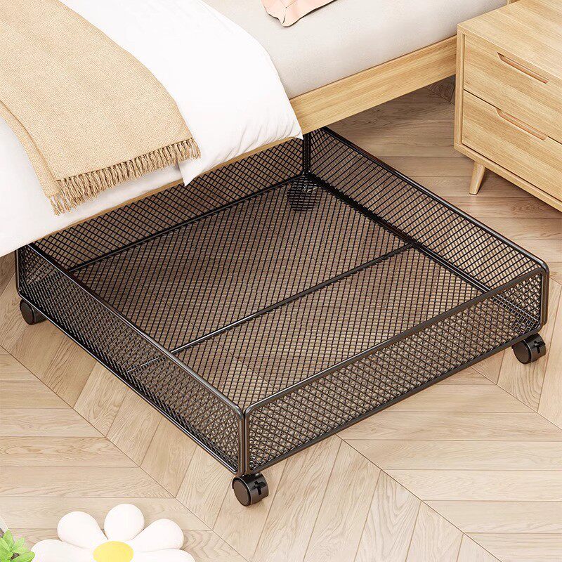 床底收纳箱带滑轮扁平整理箱家用可移动衣服储物神器放床下收纳盒