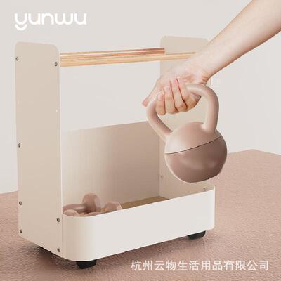 云NGC物生活运推动收纳车办公桌置物架筐放包轮带身子健器材书可