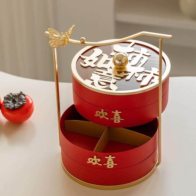 正品桌摆台多层果盘客茶几干果盘年过年喜庆面订婚结婚礼乔厅迁之