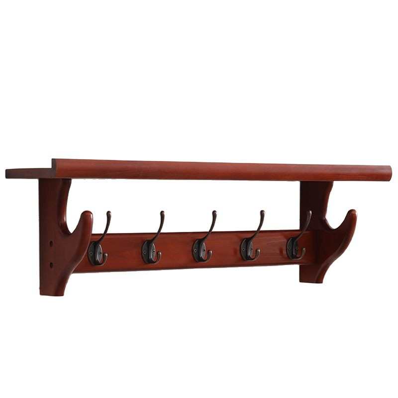 北欧挂衣架创意壁挂墙上挂衣钩实木卧室客厅玄关入户门民宿衣帽架