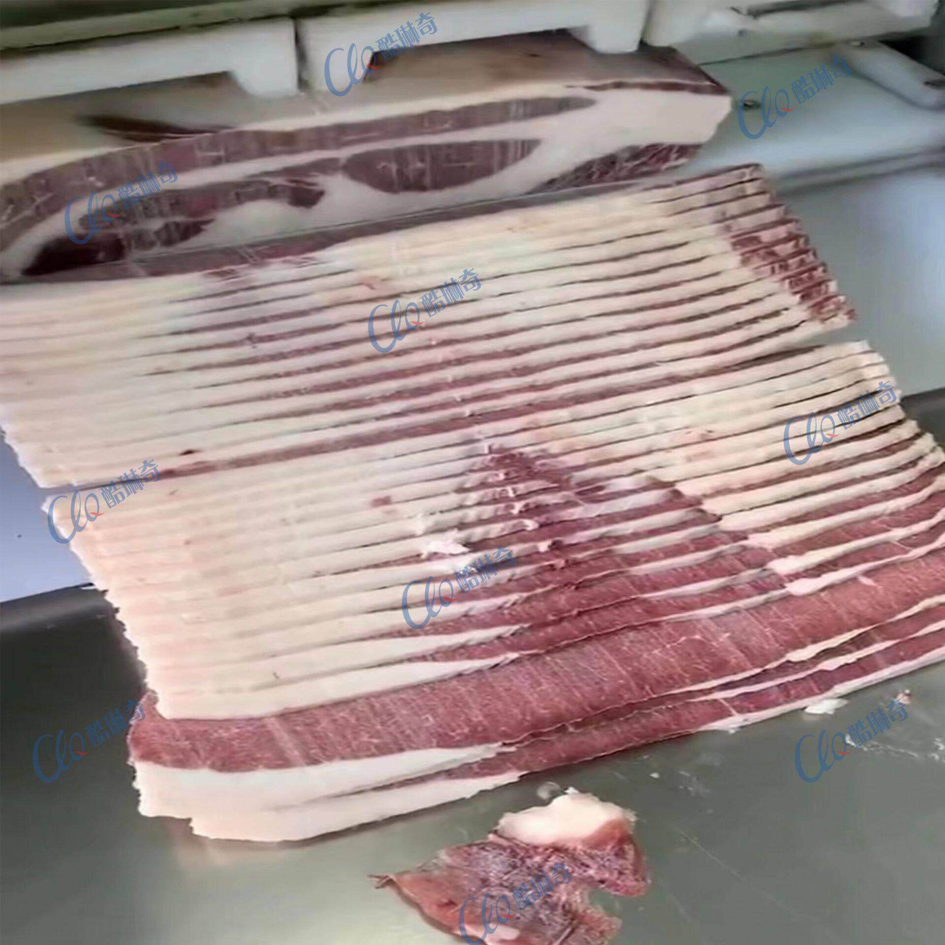 内蒙古耗牛肉切厚条机 牛腱肉肉干切长条厚片机 切长肉片机数控版