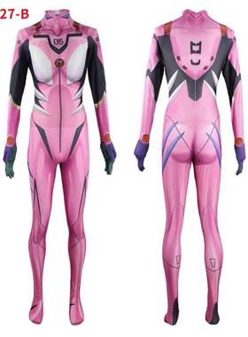 新世纪福音战士明日香EVA连体服Zerotwo02绫波丽cos服女生紧身衣