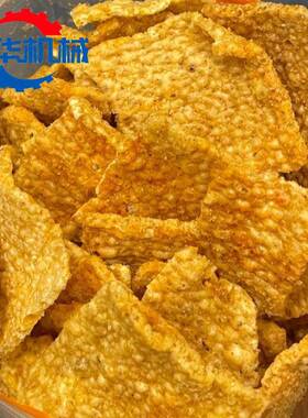全自动锅巴油炸机 连续式油炸苦荞片设备 膨化食品油炸生产线