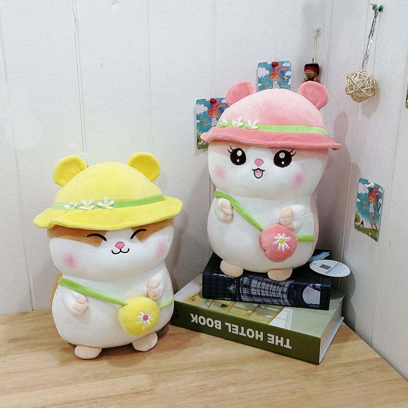 可爱夏日仓鼠公仔现货毛绒玩具仓鼠娃娃抱枕玩偶儿童玩具