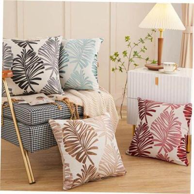 mandala pattern blue polyester throw pillow cushion cover