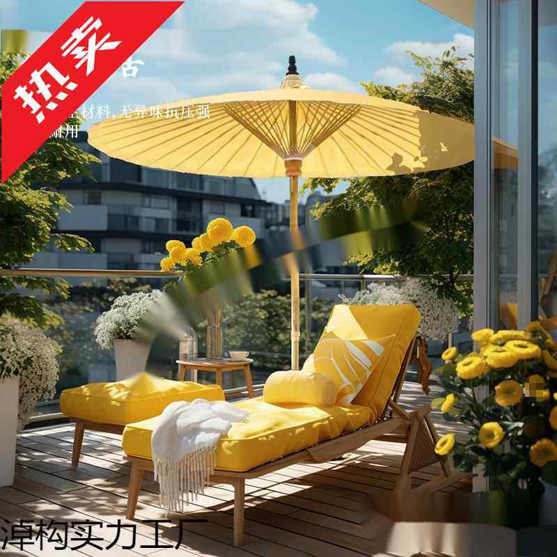 遮阳伞中庭院花园院子饰古风室内装伞网665红大油纸伞伞防柱水