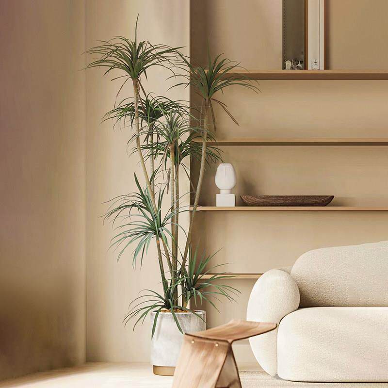 彷真绿色植物室内假树大型龙血树高级彷生植物落地盆栽景观装饰摆