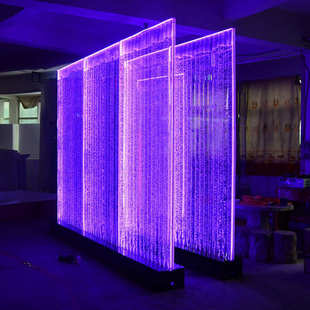 亚克画面水幕流水力摆件客厅颜色屏风办公室墙入户门玄关型气泡uv