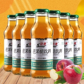 动康苹果醋饮料420ml婚宴聚餐休闲饮品玻璃瓶装果味休闲饮料