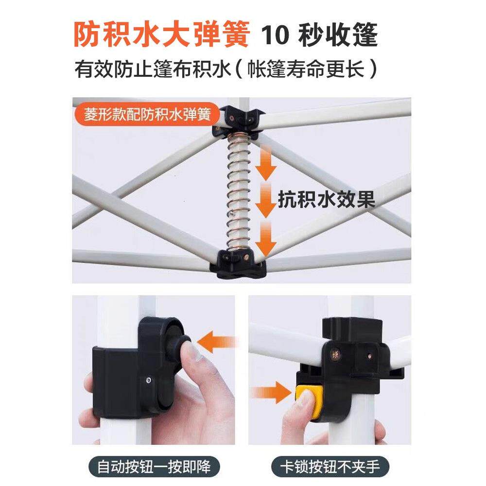 遮阳篷形篷棚户加外遮阳篷防雨厚四足大伞AG\/9棚可折叠可伸缩方