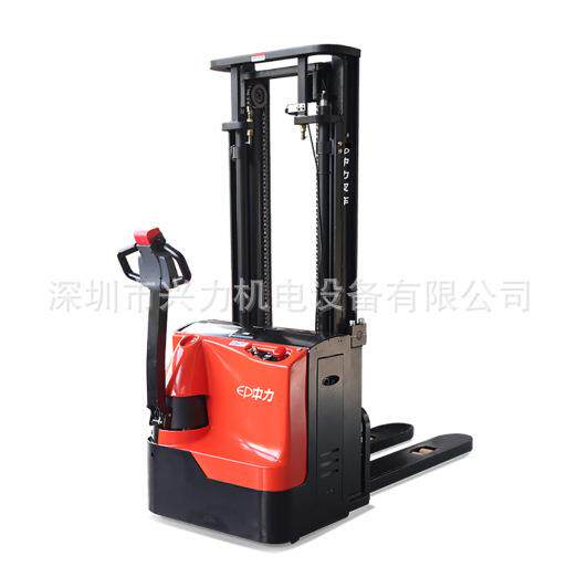 EP叉车2000KG电动卸货堆高机2.0吨步行式电动堆高车ES20-WA