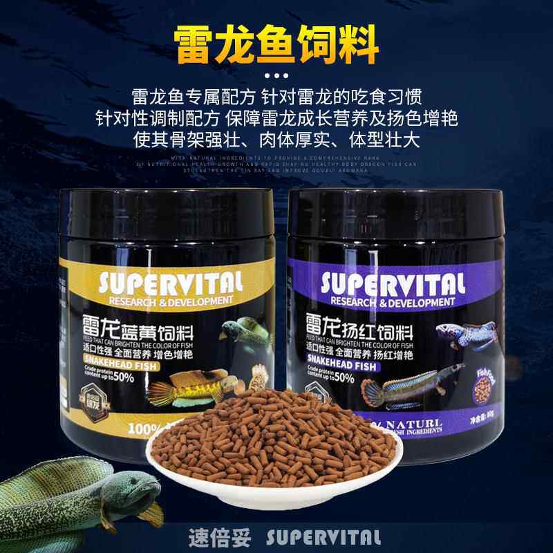 速倍妥雷龙鱼饲料眼镜蛇巴卡奶茶雷龙专用发色鱼粮雷龙增色鱼食