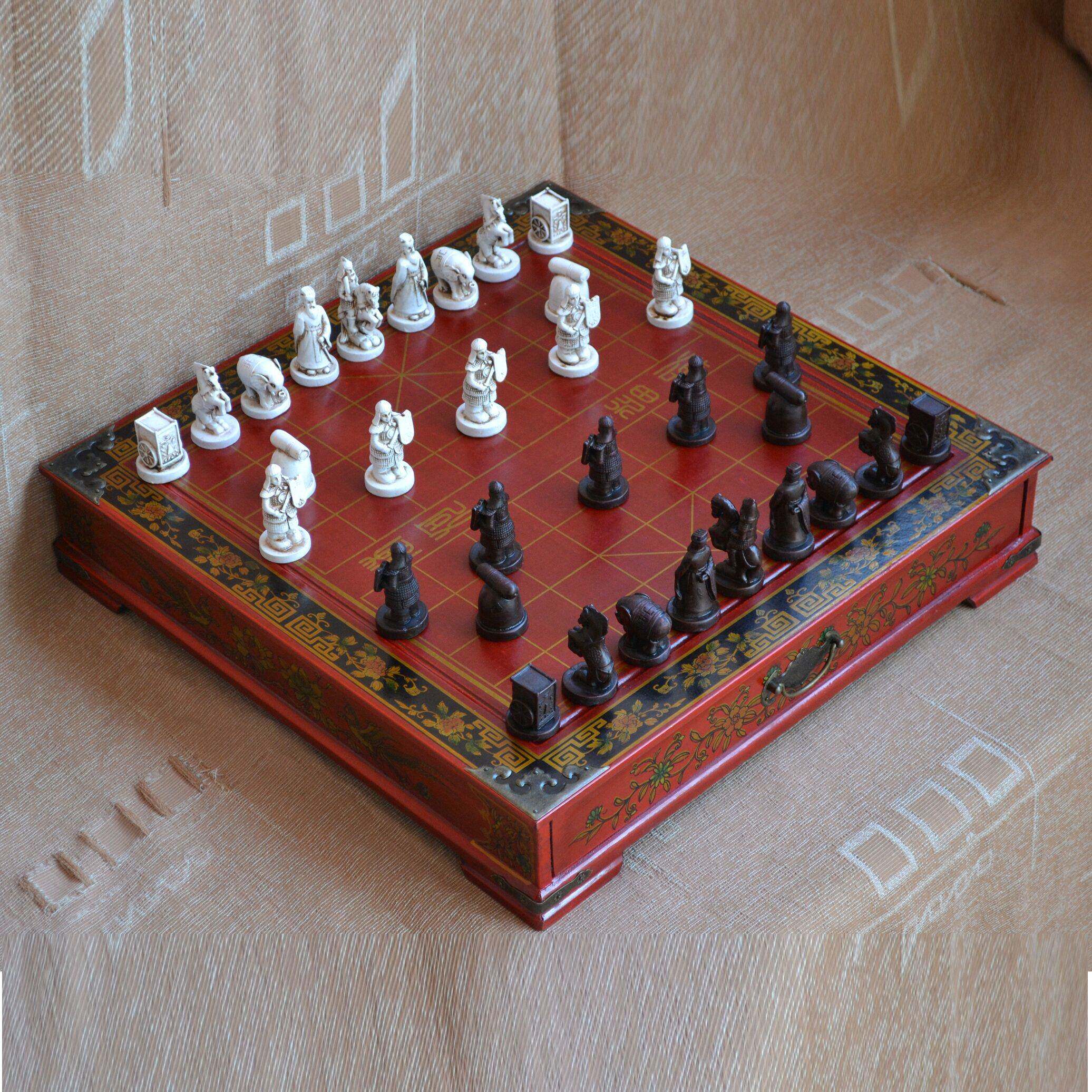 采购产品大型中国象棋兵马，立体人物棋子，古董桌面棋盘，商务创