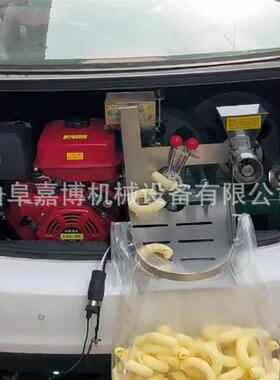 2025摆摊食品膨化机 低噪音汽油膨化机 贝贝酥片口感好新手好操作