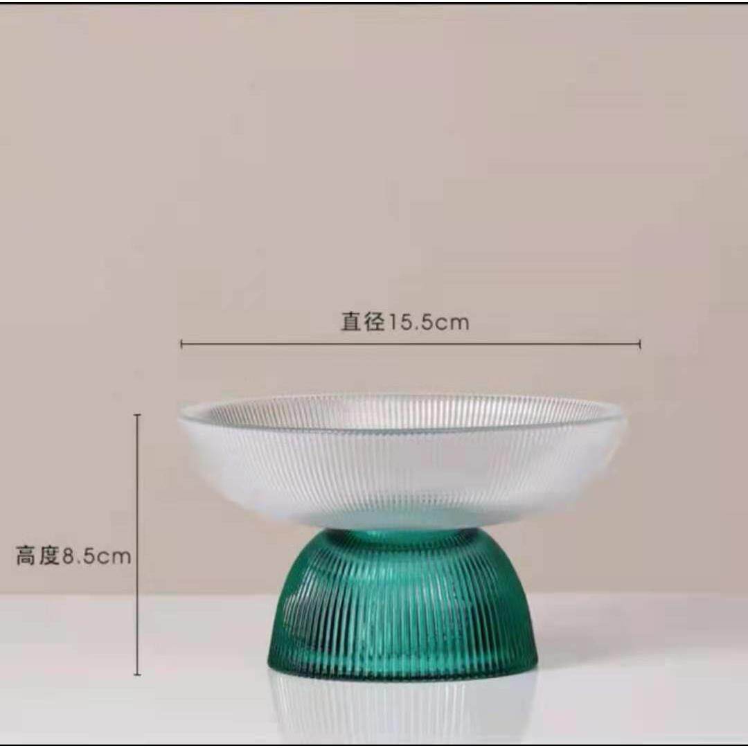 新款轻奢果盘现代简约拼装创双意玻璃果盘客厅茶软家用水果几盘坚