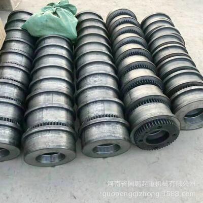 电动单梁大车行走轮龙门吊天车行车轮直径300LD轮平面凹面齿圈