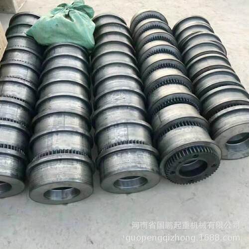 电动单梁大车行走轮龙门吊天车行车轮直径00LD轮平面凹面齿圈