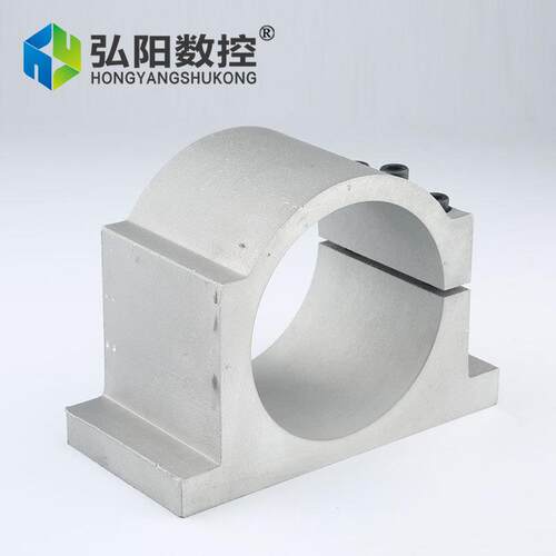 雕刻机主配轴夹具定10100mm铸0高速电机主轴夹具轴卡子主卡脖雕刻
