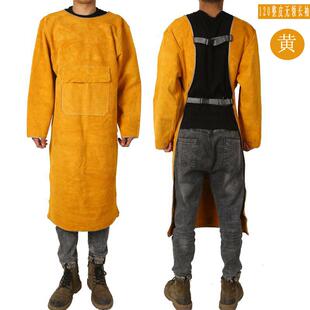 高档防衣牛皮电焊防护服焊接工作服烫反穿氩弧耐焊整皮高温阻燃围