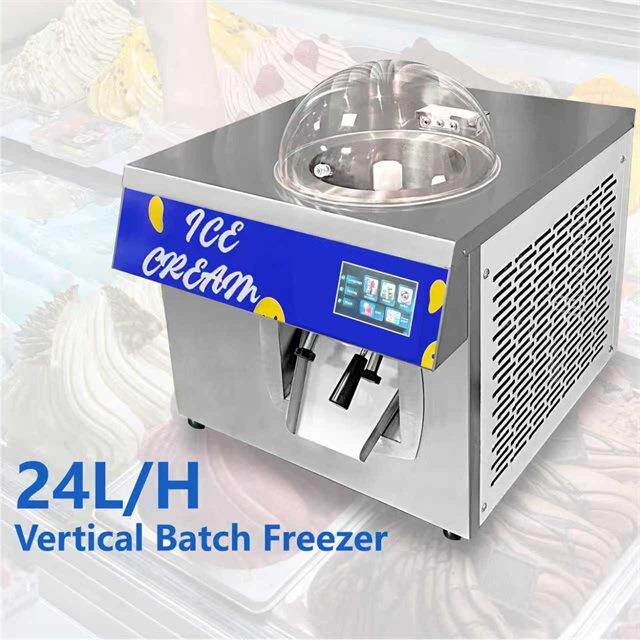 单缸硬质冰淇淋机5寸触摸屏款意式挖球雪糕机220V