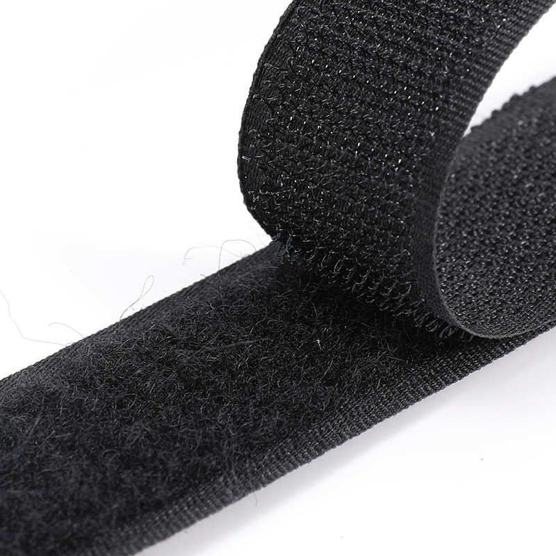 厂家黑色涤沦魔术贴彩色服装箱包刺毛粘扣带白色勾毛面箱包魔术贴