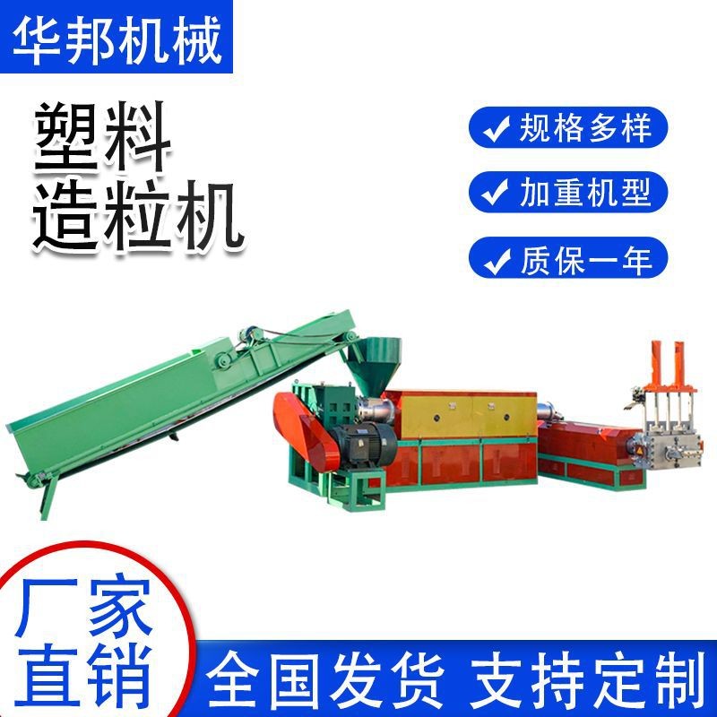 厂家供应废旧塑料造粒机撕碎机设备废旧头盔造粒机