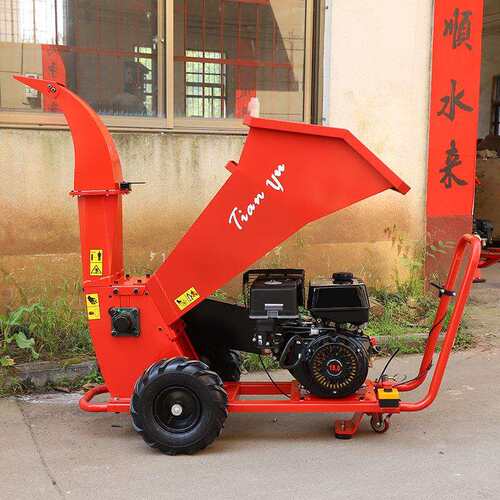 源头厂家大功率园林枝条切碎机多用碎木机小型可移动树叶碎叶机