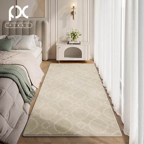 正品地卧毯室床边毯轻加奢高级耐脏打理地垫大面积免全铺隔音厚床