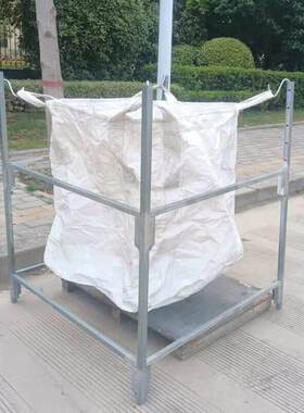 可移动吨袋支架拆卸式太空袋架 公分钢管结构 支撑稳定