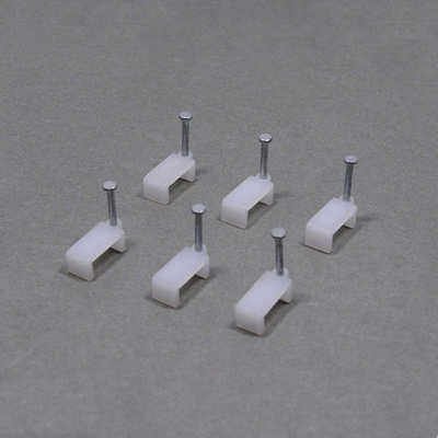钢钉线卡 方型 扁型10mm足量1000只 线扣线卡 布线用品 瓷白本白