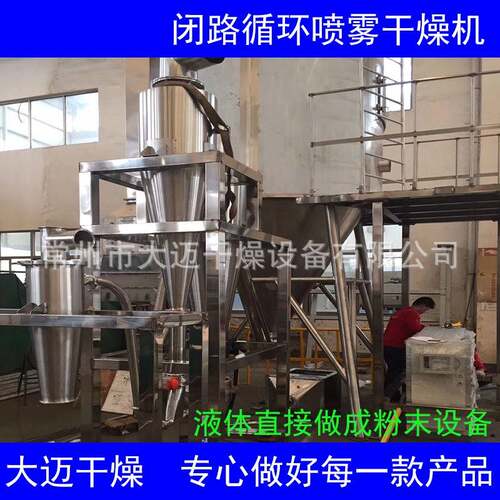 闭式循环惰性气体喷雾干燥工程 防爆,微负压,带溶剂回收系统
