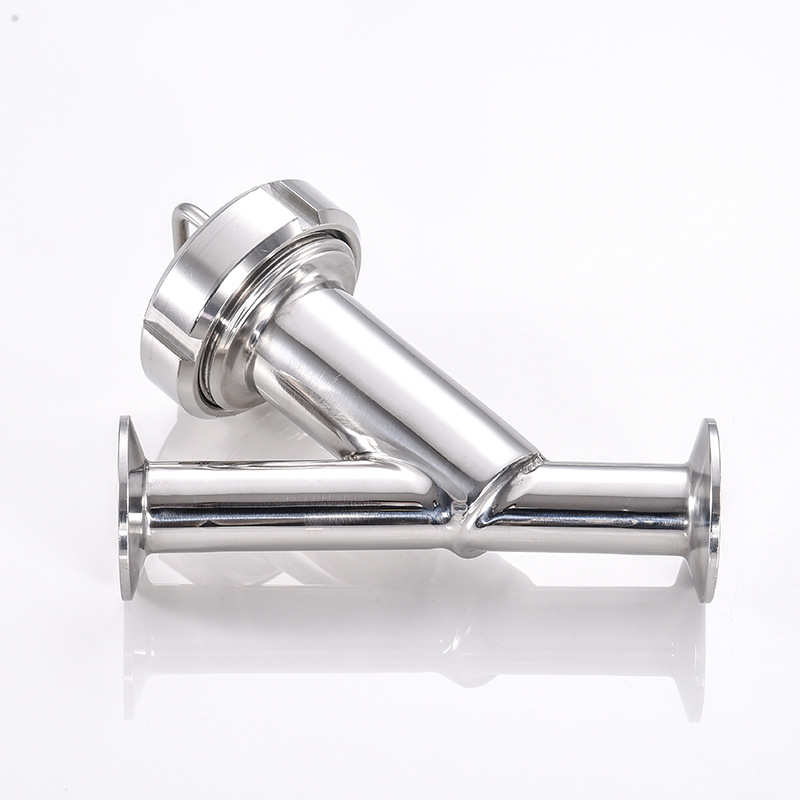 快斜插y304级型快式装卡箍管道不锈钢开滤网过滤器卡盘过滤器卫生